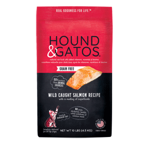 Hound & Gatos Wild Caught Salmon Cat Food hound & gatos, hound and gatos, wild caught, wild, caught, salmon, cat food, gf, grain free